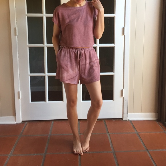 Tops - LAST ITEM Mauve Sweetheart Lounge Set